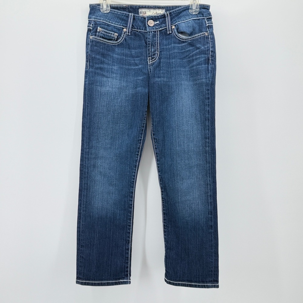 BKE Culture Denim Jeans Womens 27 Dark Wash Embellished Rhinestone BWX3068